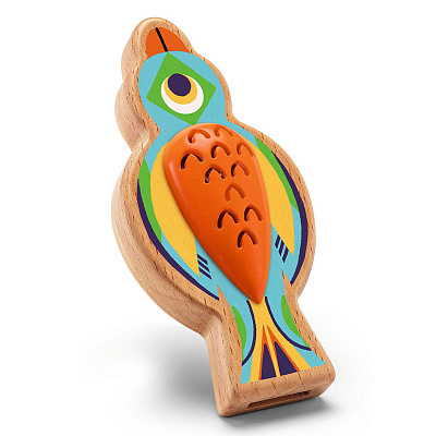 картинка Музыкальный инструмент духовой "Свистулька Птичка" от магазина konik.ru