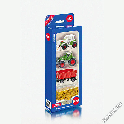 картинка Набор Сельхоз техника и корм (3+1 шт.) от магазина konik.ru