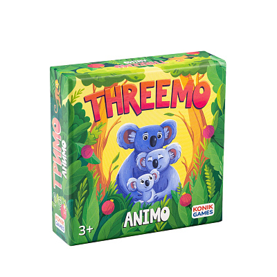 картинка Детская настольная карточная игра ТРИМО АНИМО от магазина konik.ru