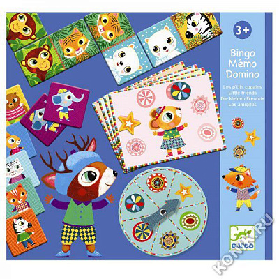 картинка Набор настольных игр, 3 игры от магазина konik.ru