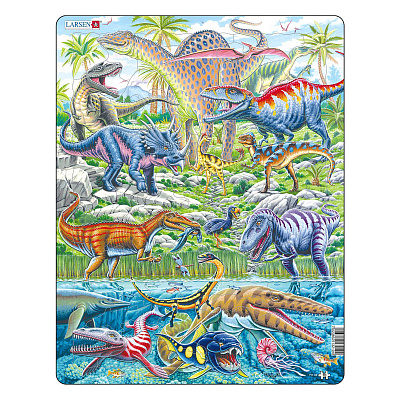 картинка Пазл Larsen «Динозавры», 70 эл. от магазина konik.ru