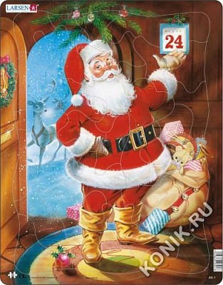 картинка Пазл Larsen «Санта-Клаус 3», 33 эл. от магазина konik.ru
