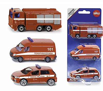 картинка Набор машинок Пожарная служба от магазина konik.ru