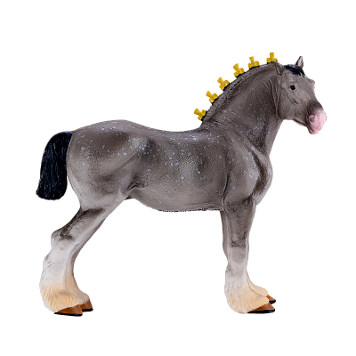 картинка Лошадь Шайр серая в яблоках от магазина konik.ru